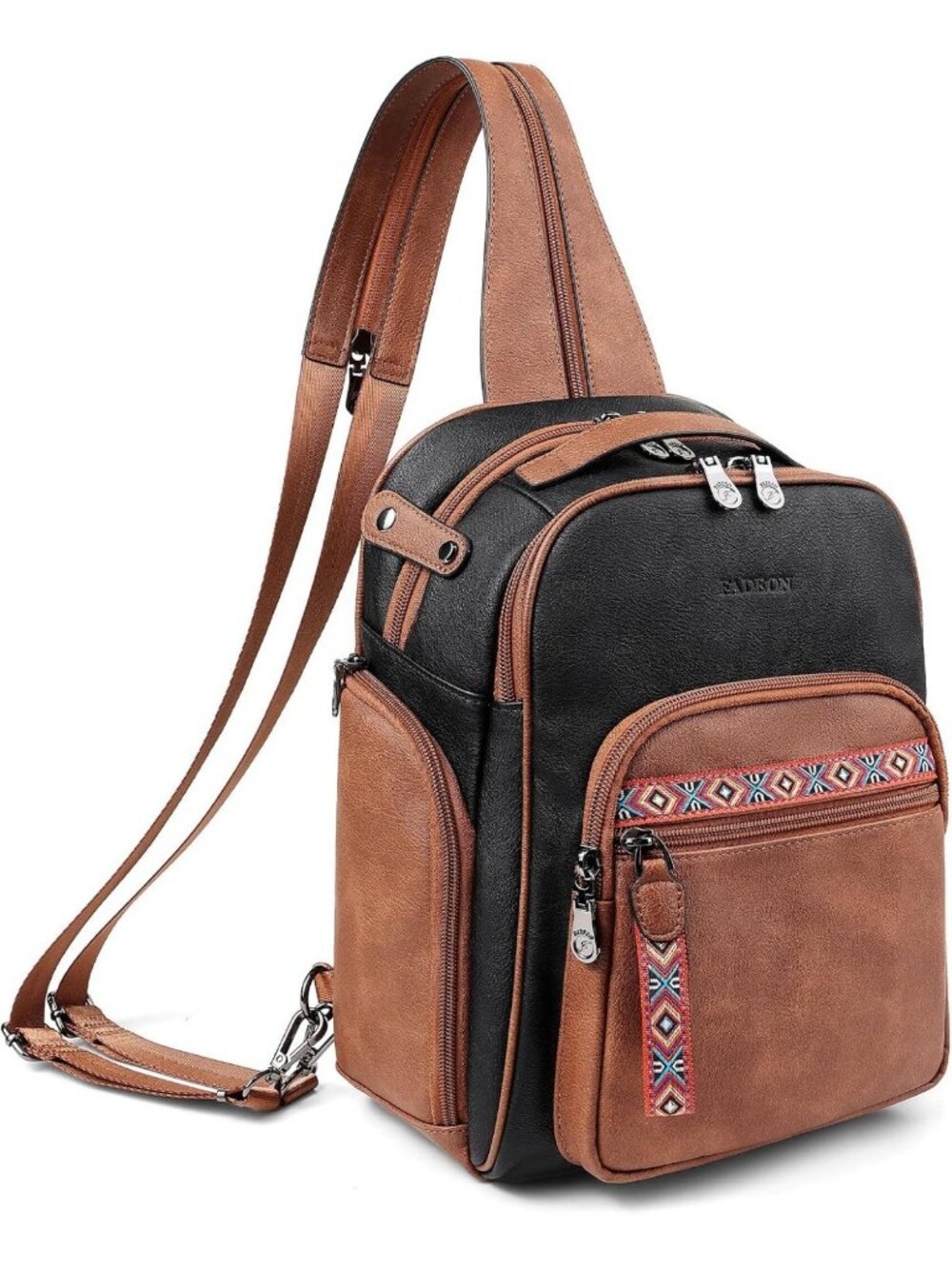 Stylish Large Leather Sling Bag for Women, 11L Crossbody Purse, Perfect for